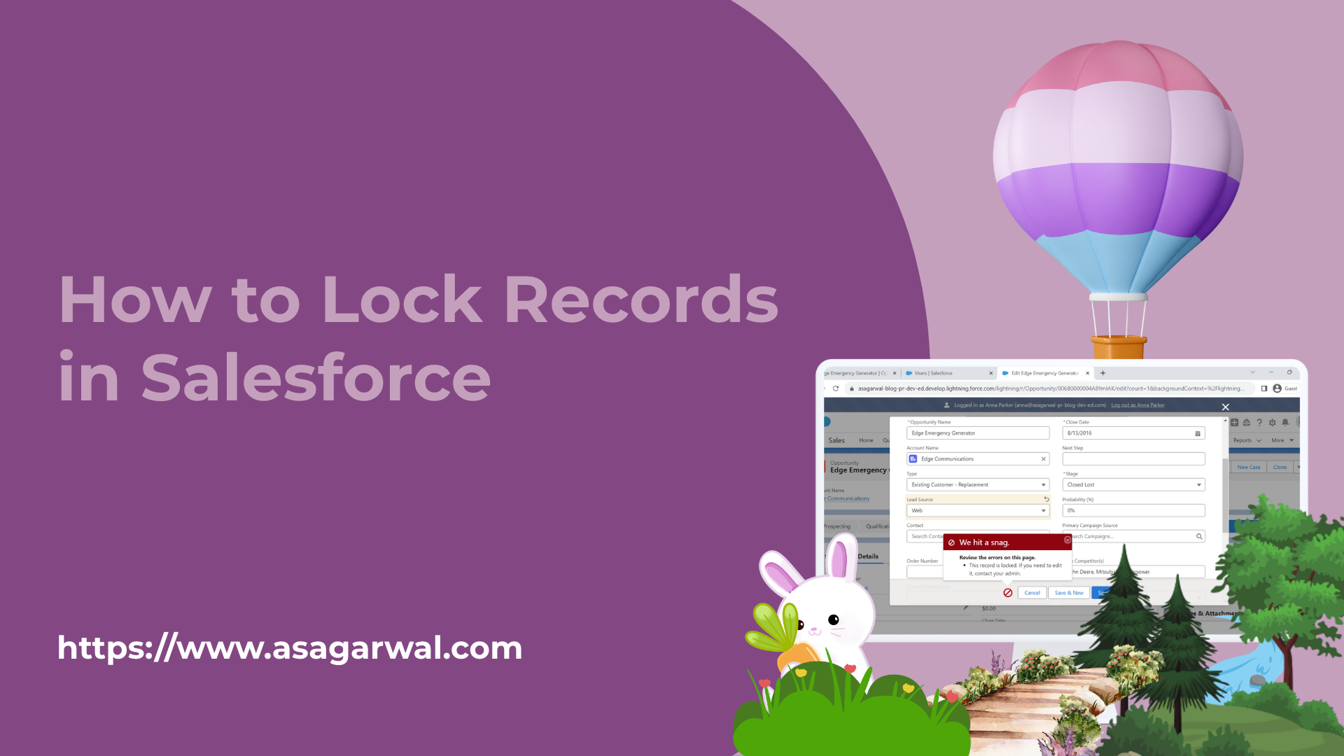 How To Lock Records in Salesforce
